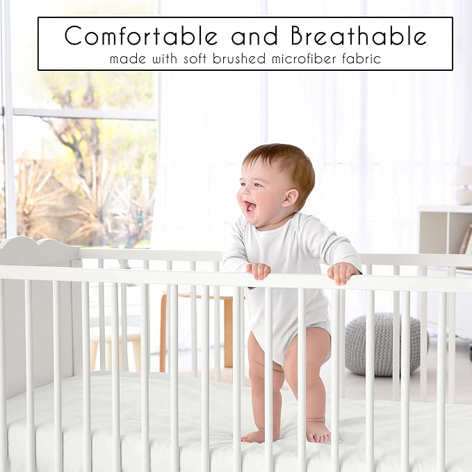 Sweet Jojo Designs 4-Piece Baby Crib Bedding Set (100% Cotton Ivory Boho) for Boys or Girls, Infants/Nursery incl. Blanket, Fitted Sheet, Skirt, Diaper Stacker (Neutral Bohemian, Farmhouse Minimalist)