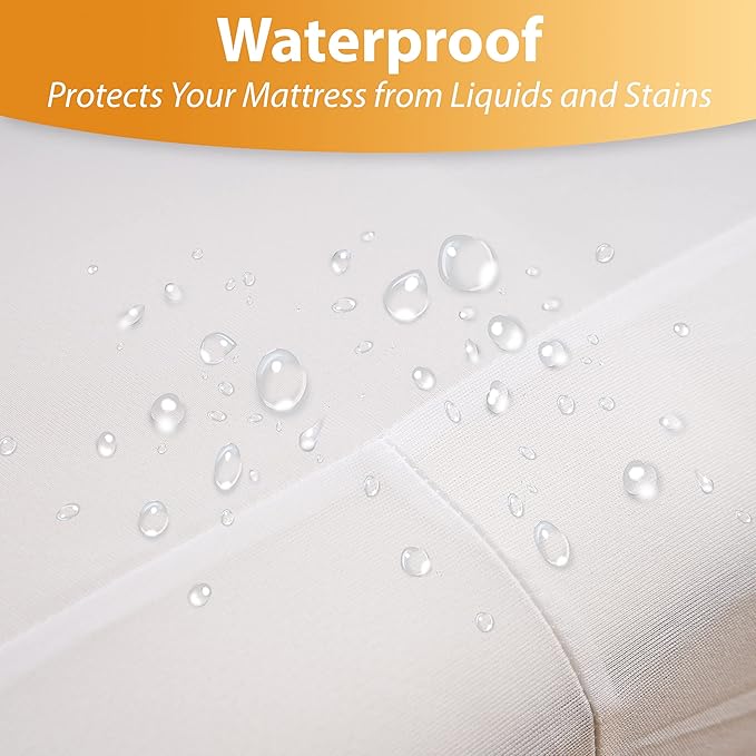 Ultimate Zippered Waterproof Mattress Encasement- Protector - 10 Year Warranty!
