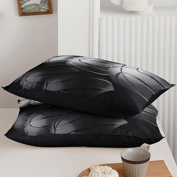 6 PCS Basketball Queen Comforter Sets,Basketball Bedding Set for Boys,Sports Comforter Set,Queen Size Bedding Sets for Boys,Bed in A Bag with Sheets