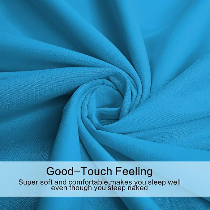 Best Season 4 Piece Bed Sheet Set (Queen,Dark Teal 1 Flat Sheet,1 Fitted Sheet and 2 Pillow Cases,100% Brushed Microfiber 1800 Luxury Bedding,Deep Pockets,Extra Soft & Fade Resistant