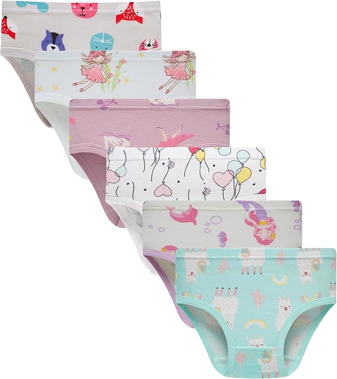 Boboking Soft Cotton Underwear Toddler Girls'Briefs Soft Undies