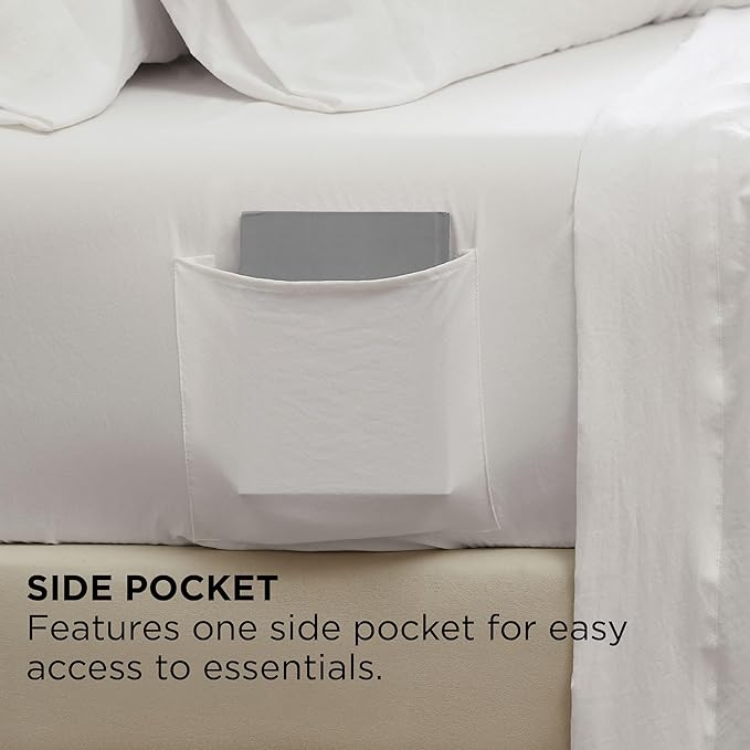 Bedsure RV Queen Sheets - 6 Piece, Airy Soft Short Queen Sheet Set for RV Camper, Cooling & Hotel Luxury, Secure Fit with Deep Pocket Bedding, Camper Sheets and Pillowcases, White