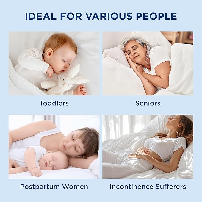 Bedsure Twin XL Mattress Protector Waterproof - Extra Long Twin Waterproof Mattress Topper Pad for College Dorm Essentials, Noiseless Bed Cover Padded with 8-21 Inches Deep Pocket,White, 39x80 Inches
