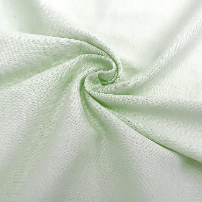 TL Care 100% Natural Cotton Jersey Knit 3-Piece Toddler Sheet Set, Celery, Soft Breathable, for Boys and Girls