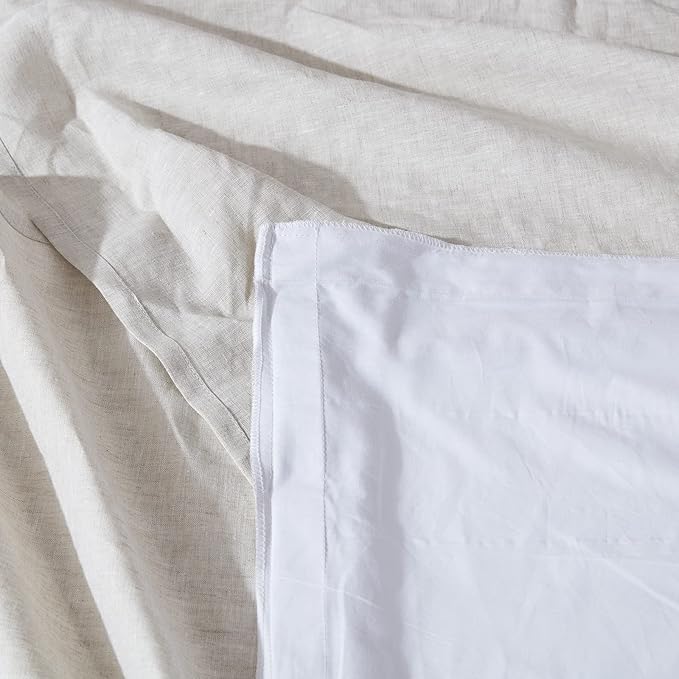 Simple&Opulence Premium Linen Bed Skirt Basic Style 18 inch Tailored Drop Dust Proof Easy Fit Breathable (18'' Basic-Linen, Twin)