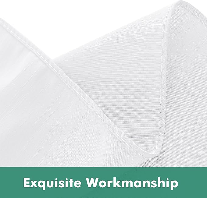 Biscaynebay Wrap Around Bed Skirts with Split Corners for Queen Beds 16" Drop, White Elastic Dust Ruffles Adjustable Easy Fit Wrinkle & Fade Resistant Silky Luxurious Fabric Machine Washable