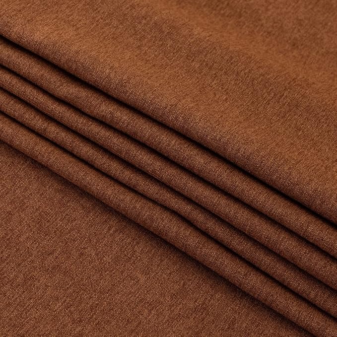 AMBERIS Bed Runner Brown, Imitation Linen Decorative Bed Scarf for Home Hotel (Pillowcases Sold Separately)