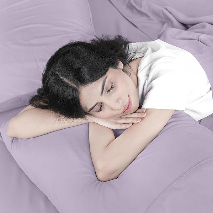 Utopia Bedding Twin Sheet Set – 3 Piece Bed Sheets for Twin Size Bed, Soft and Breathable Microfiber, Includes 1 Fitted Sheet, 1 Flat Sheet and 1 Pillowcase (Lavender)
