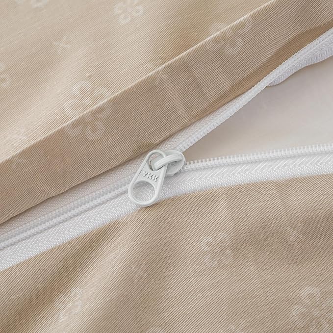 OAITE Duvet Cover Set Twin Size Floral Pattern 500 Thread Count Ultra Soft 100% Cotton Duvet Cover Sets 3-PC, Breathable Duvet Cover with Zipper Closure & Corner Ties