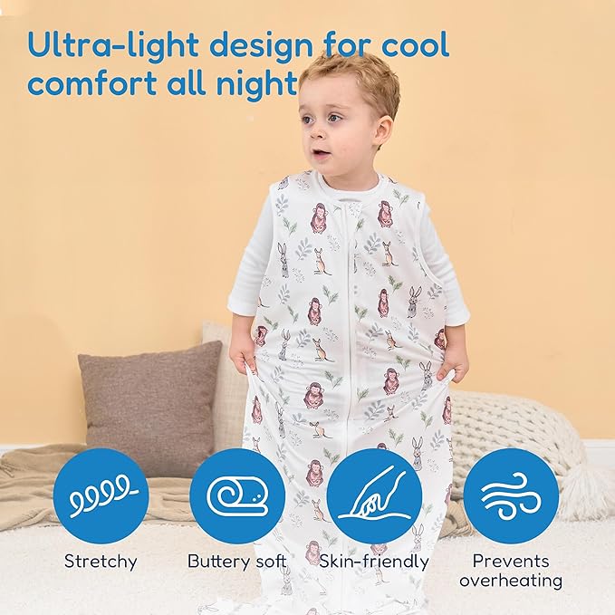 TotAha Toddler Quilted Sleep Sack 1.0 TOG for 2T-3T-4T, Soft Warm Wearable Blanket Baby Sleep Bag with 2-Way Safe Zippers,Premium Winter Extra Large Sleeping Sacks