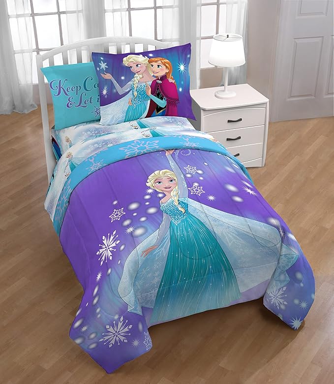 Disney Frozen 'Magical Winter' 5 Piece Twin Bed Set