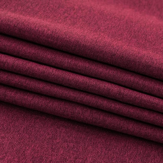 AMBERIS Bed Runner Red, Imitation Linen Decorative Bed Scarf for Home Hotel (Pillowcases Sold Separately)