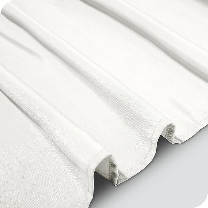 Bare Home Wrap Around Bed Skirt - for Twin XL Size Beds with 15 inch Tailored Drop - Easy Fit Elastic Strap - Adjustable and Ruffled Style - Wrinkle, Fade, and Stain Free (Twin XL, Cream)