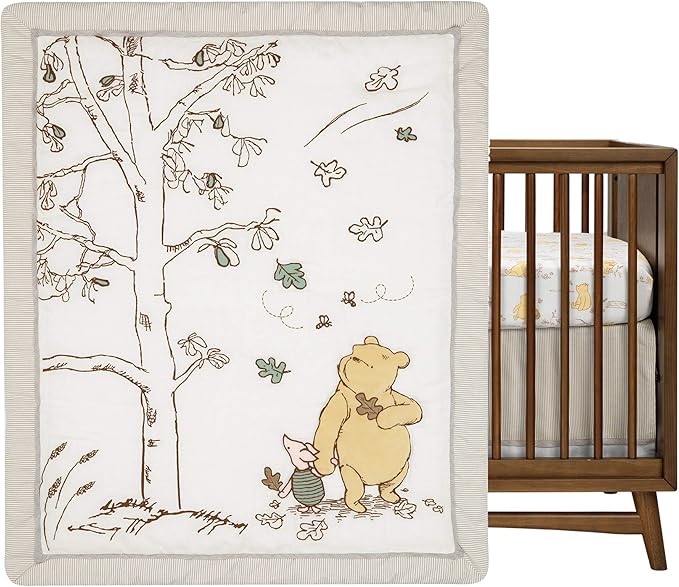 Lambs & Ivy Disney Baby Storytime Pooh 3-Piece Nursery Crib Bedding Set