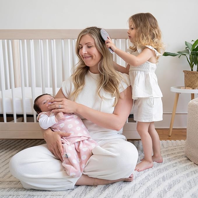 HALO Micro-Fleece Sleepsack Swaddle, 3-Way Adjustable Swaddle Blanket for Newborn and Infants, TOG 3.0 for Cold Climates, Hip Healthy, Daisy, Newborn, 0-3 Months