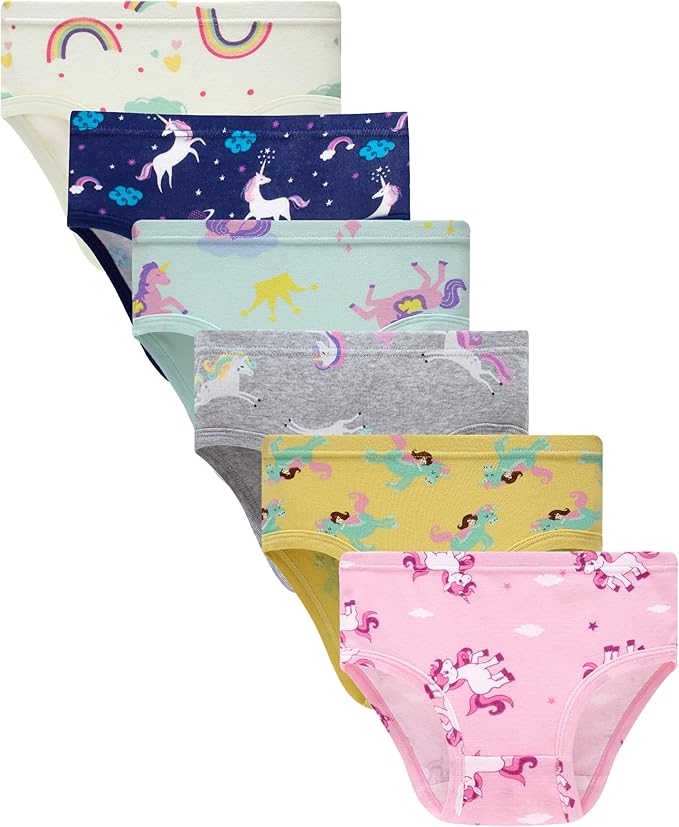 Boboking Soft Cotton Underwear Toddler Girls'Briefs Soft Undies