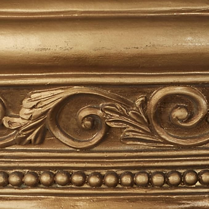 Touch of Class Aged Gold Swag and Bow Wall Teester Bed Crown | Ornate Canopy | Acanthus Leaves, Scrollwork, Floral, Beaded | Removable Rod for Drapes, Sheers | Elegant Traditional Classical