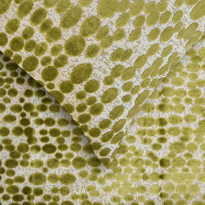 The HomeCentric Chartreuse Green Bed Runner for King/Queen/Twin Velvet Decorative Bed Scarf 53"x18" Bed Runner Without Pillow Cover, Dotted Bed Scarf Bedroom Décor Accent - Chartreuse Pulse