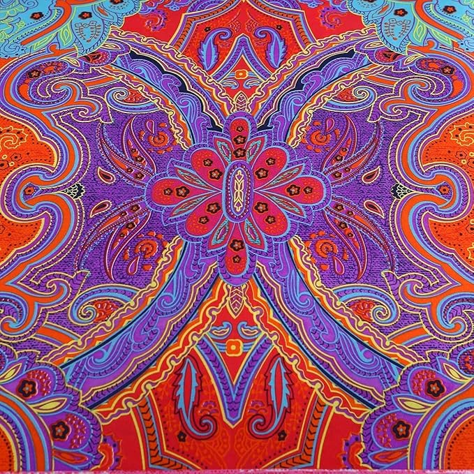 Boho Queen Duvet Cover, 100% Microfiber Ethnic Bohemian Colorful Bedding Set for Men Women, Yellow Orange Modern Geo Bohemian Print Duvet Cover, with Zipper Closure Luxury Soft Durable (Queen, 3pcs)