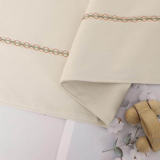 Bed Runner 260 x 50 cm for King Size Bed, Bed Throws for Foot of Bed, Beige Bed Runner Bedding Scarves Decorations for Bedroom Hotel Wedding Room