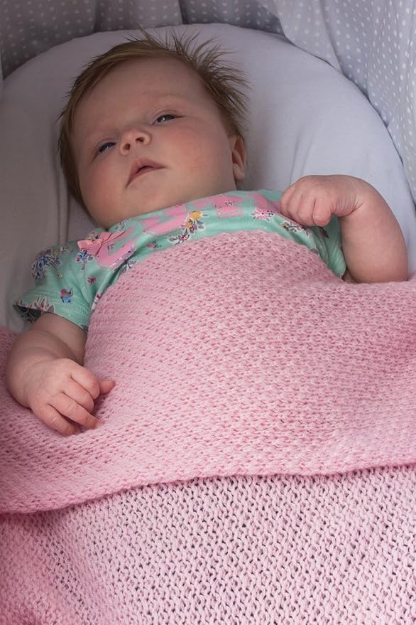 Boys Super Soft 100% Cashmere Baby Blanket - 'Baby Blue' - Hand Made in Scotland by Love Cashmere