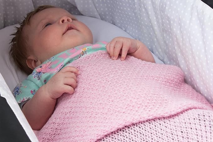 Boys Super Soft 100% Cashmere Baby Blanket - 'Baby Blue' - Hand Made in Scotland by Love Cashmere