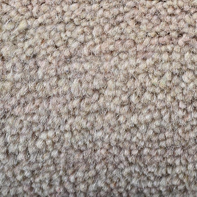 Hand Knotted Loom Wool ECO-Friendly Area Rugs - 5'x8', Rectangle, Beige Color, Solid Plain Design, High Pile Handmade Anti Skid Area Rugs for Living Room, Bed Room (L00111)