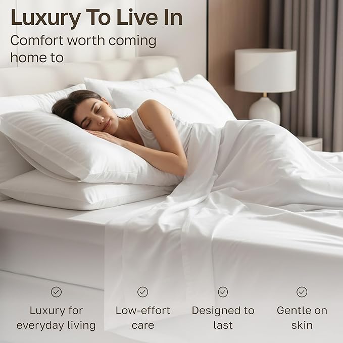 California Design Den Thick and Natural 100% Cotton Bed Sheets King Size Set - 1000 Thread Count Sateen Sheet & Pillowcase Sets, Deep Pockets, Durable Bedding - Sage Green