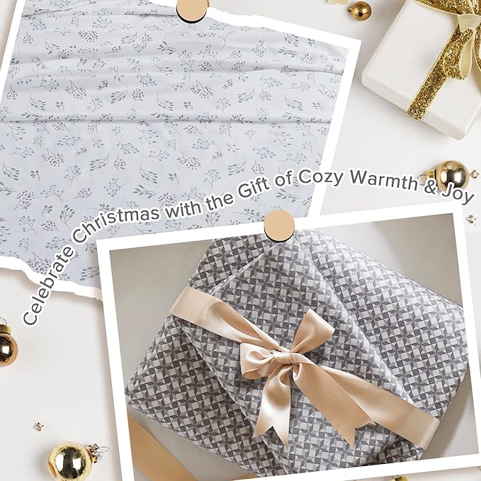 True North by Sleep Philosophy Flannel Sheets King Size, Cozy 100% Cotton Flannel Bed Sheets, Ultra Soft Cute Sheet Set, Novelty Print Themed Cold Weather Warm Bedding Set, Sage Winter Fauna, 4 Piece