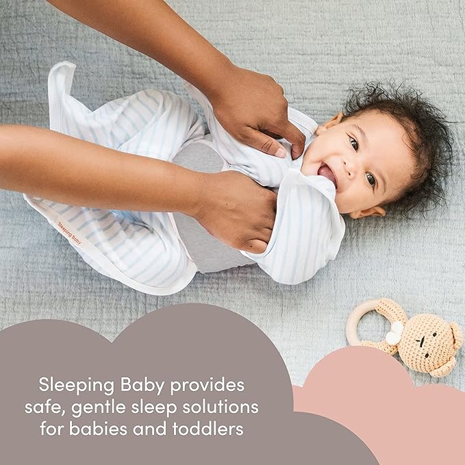 SleepingBaby Zipadee-Zip Transition Swaddle (Woodlands, Small for 4-8 Months) and Snuggle Strap (Grey, One Size) - Wearable Baby Blanket and Accessory for Easy Diaper Changes - Polyester, Spandex