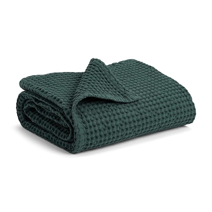 Simka Rose Waffle Baby Blanket Cotton Soft Breathable Swaddle Blanket for Nursery, Stroller & Crib Blanket - Receiving Blankets for Boys & Girls Gender Neutral Toddler Blanket