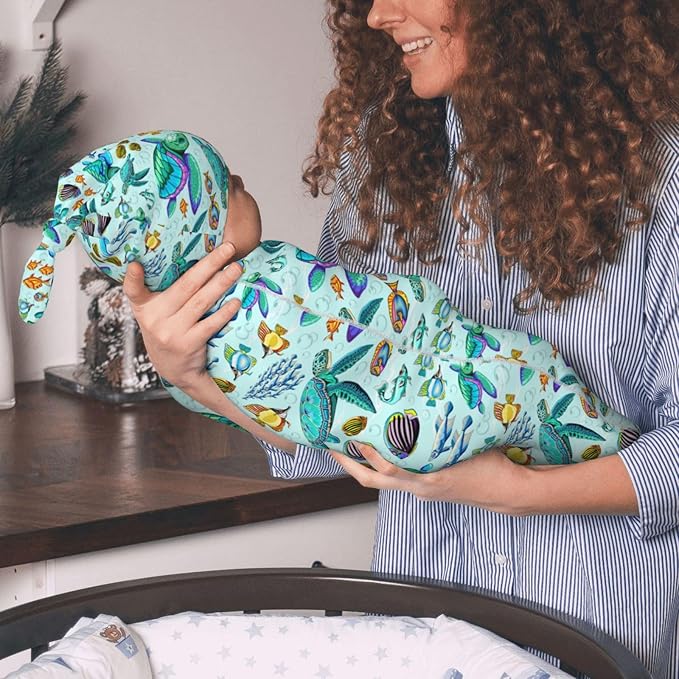 Candy Swaddle Blankets Newborn Receiving Blanket Baby Swaddle Wrap Soft Sleeping Sack for Baby Girls Boys