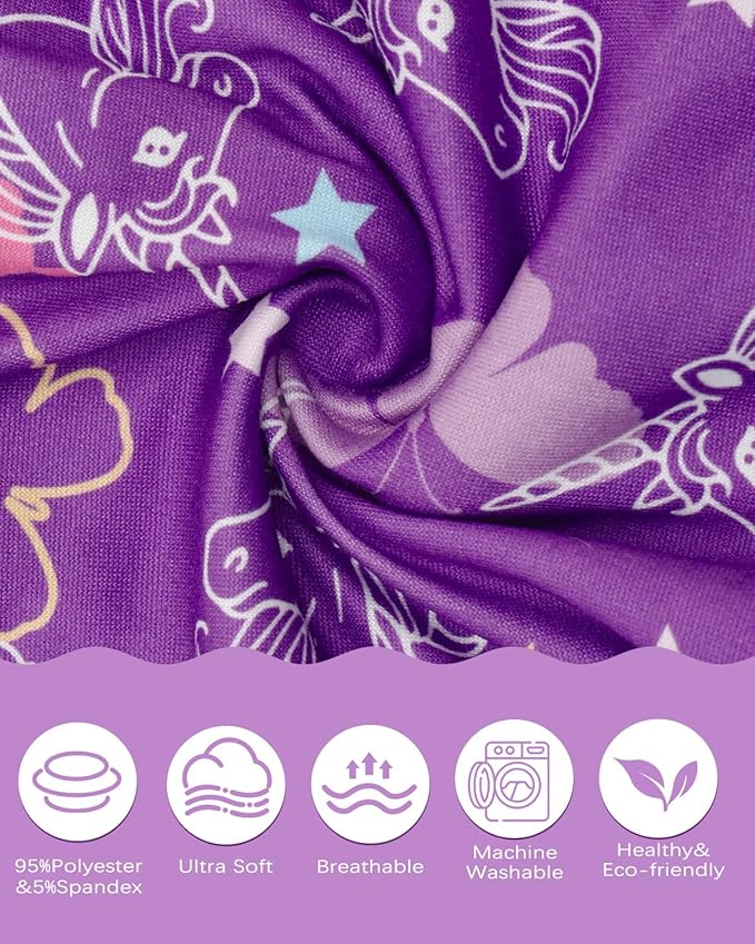 ALVABABY Toddler Pillowcase Stretchy Soft Kids Pillow Cover Fit 13"x 18" or 12"x16" Envelope for Girl Boy Sleepy Travel 2 Pack 2TPE44A