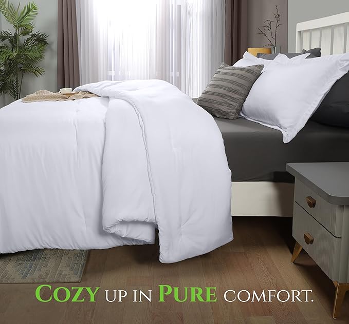King Comforter Set 3 Piece White by Utopia Bedding, Comforters King Size, Bedding Comforters Sets, Down Alternative Soft Bed Set, 1 Comforter (90 x 102 inches) 2 Pillow Shams (20 x 36 inches)