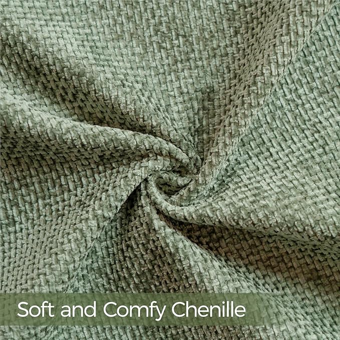 a moment Moss Green Chenille Throw Pillow Covers 20x20 Inch Pack of 2 Modern Decorative Throw Pillow Covers Farmhouse Cross Covers Modern Home Decor for Sofa Bedroom Living Room