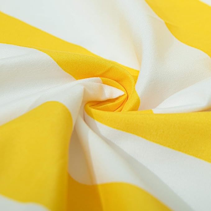 NTBAY Toddler Sheet Set - 3-Piece Microfiber Crib Sheet Set - Flat Sheet, Fitted Sheet, Pillowcase - Solid Toddler Bedding, Yellow and White Stripe