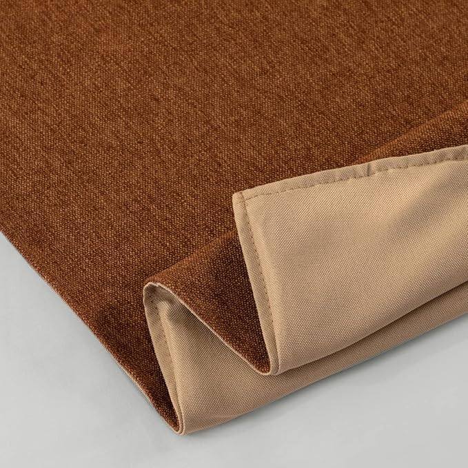 AMBERIS Bed Runner Brown, Imitation Linen Decorative Bed Scarf for Home Hotel (Pillowcases Sold Separately)