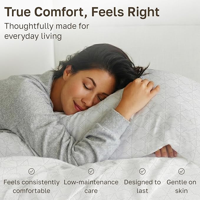 California Design Den Printed Twin XL Sheet Sets - 400 Thread Count, Natural 100% Cotton Sateen, Deep Pocket Extra Long Twin Sheets Set, and Durable Bedding Set - Taupish-Sage Crosshatch