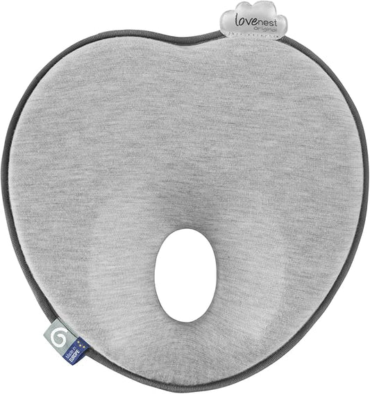 Babymoov Lovenest Organic Baby Infant Cushion, Pediatrician Designed Versatile, Comfortable, Machine-Washable Head and Neck Support (Made in Europe), Baby Registry Must Have