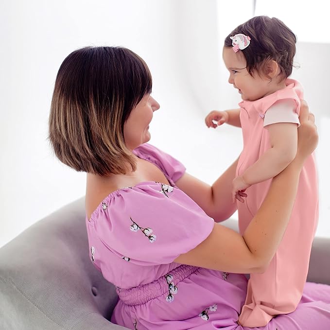 Mama Cheetah Baby Sleep Sack 0.5 TOG, Organic Cotton Baby Wearable Blanket with Two-Way Zipper, Swaddle Transition Baby Sleeping Bag for Newborn Infant Toddler Boy Girl, 0-3 Month