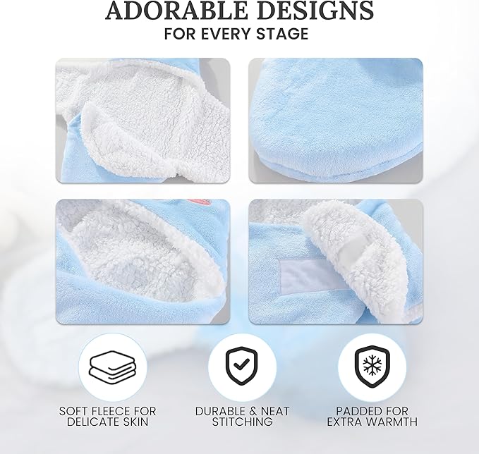 Baby Swaddle Blanket – Ultra Soft Plush Wrap for Newborns 0-6Months, Warm Sherpa Receiving Blanket Essential for Infant Sleep