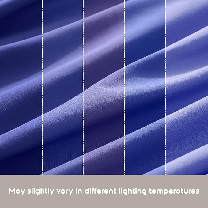 Nestl Queen Sheet Set - Luxury 1800 Ultra-Soft Microfiber Bed Sheets - Double Brushed - Deep Pockets - Easy Fit - 4 Piece Set - Bedding Sheets & Pillowcases (Queen, Royal Blue)