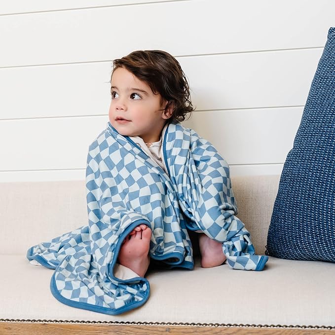 Copper Pearl Large Premium Knit Baby 3 Layer Stretchy Quilt Blanket Ryder