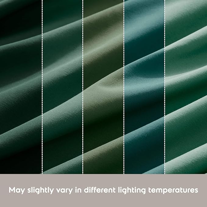 Nestl Full Sheet Set - Luxury 1800 Ultra-Soft Microfiber Full Bed Sheets - Double Brushed - Deep Pockets - Easy Fit - 4 Piece Set - Bedding Sheets & Pillowcases (Full, Dark Green)