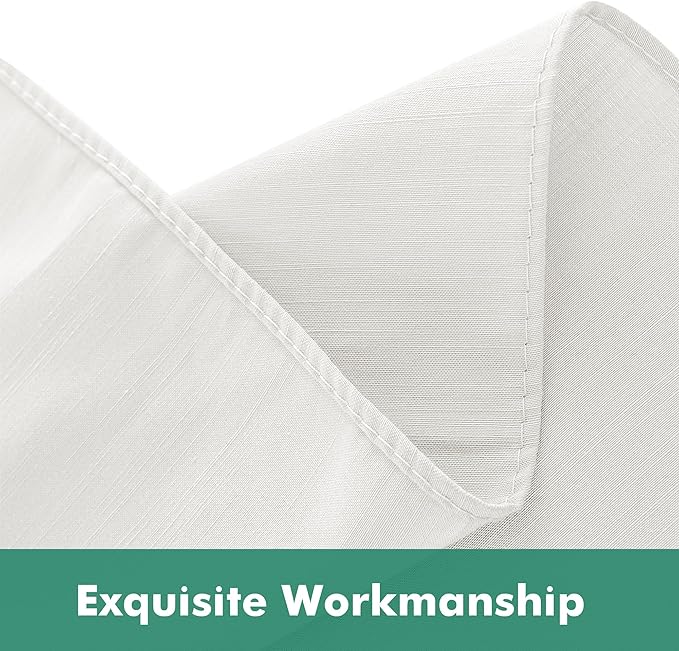 Biscaynebay Wrap Around Bed Skirts with Split Corners for King Beds 18" Drop, Ivory Adjustable Elastic Dust Ruffles Easy Fit Wrinkle Resistant Silky Luxurious Fabric Machine Washable