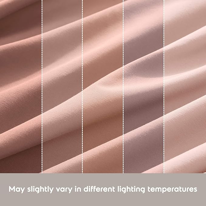 Nestl Twin Sheet Set - 1800 Ultra-Soft Microfiber Twin Bed Sheets - Double Brushed - Deep Pockets - Easy Fit - Extra Soft - 3 Piece Set - Bedding Sheets & Pillowcases (Twin, Peach Beige)