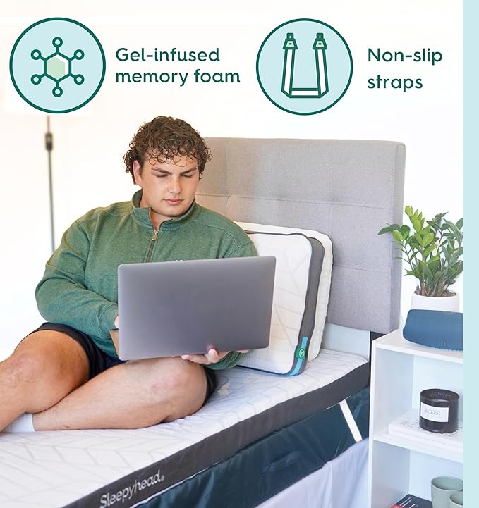 Sleepyhead Twin XL 3 Inch Gel Memory Foam Mattress Topper for College Dorm – Thick, Cooling & Comfortable Mattress Pad with Washable Cover – Dorm Room Essentials for College Students (XL Twin 3")