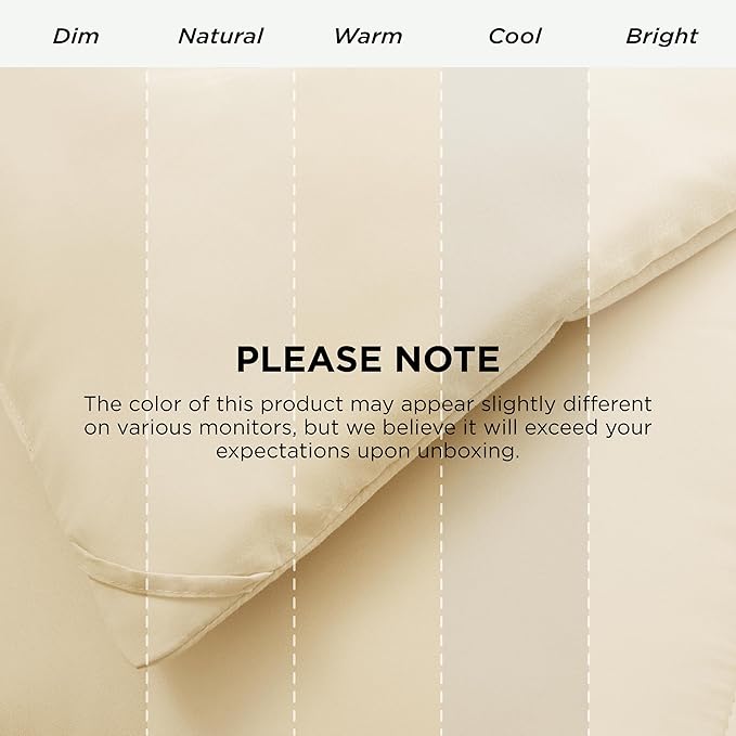 Bedsure Comforter Duvet Insert - Quilted Comforters Queen Size, All Season Duvet, GentleSoft Down Alternative Bedding, with 8 Tabs, Gifts for Women/Men, Cream,Queen 88 x 88 Inches