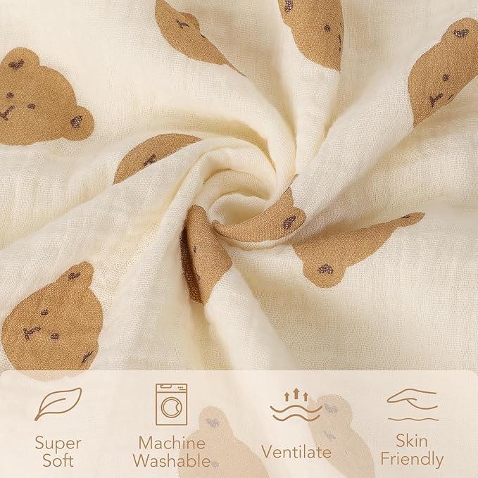 Cotton Muslin Front Fluffy-Backed Baby Swaddle Blankets Double Layer Nursery Plush Dotted Fleece Back Receiving Bed Quilt Blanket for Unisex Newborn Toddler Boys Girls 30 x 41 Inches