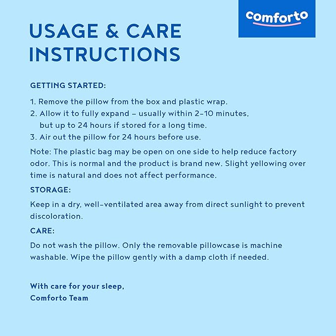 Cooling Memory Foam Cervical Neck Pillow – Contour Orthopedic Pillow for Neck and Shoulder Pain – Ergonomic Cooling Pillow for Sleeping
